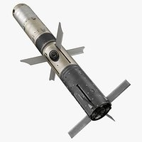 BGM 71F TOW Missile 3D Model