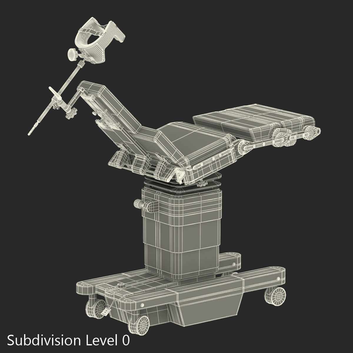 3ds operating table head support