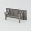 3d model late trestle table
