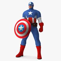 Marvel Comics Captain America Standing Pose