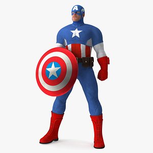 Marvel Comics Captain America Standing Pose