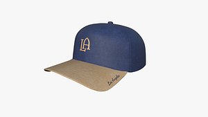 3D model Cap A07 Beige Blue - Character Fashion Design