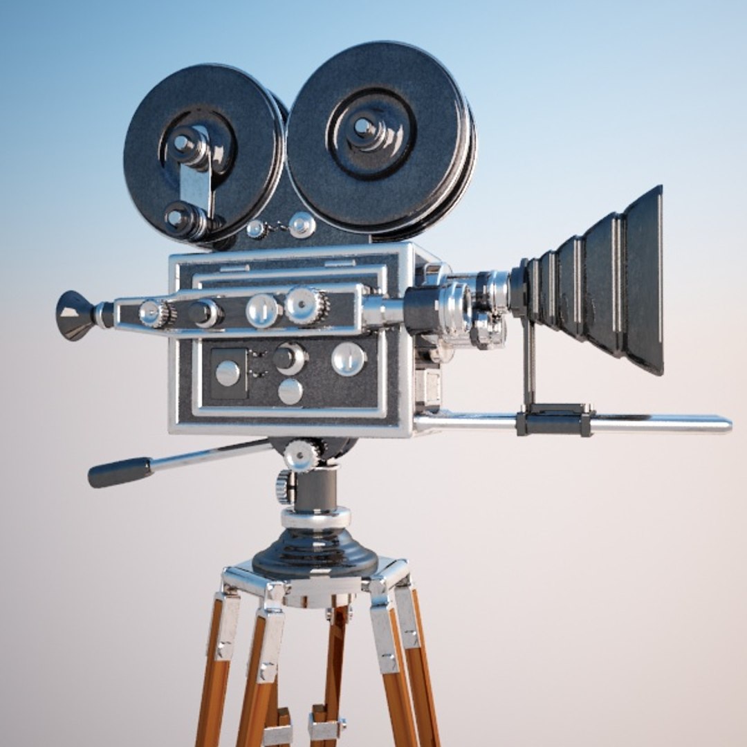 3dsmax Vintage Movie Camera