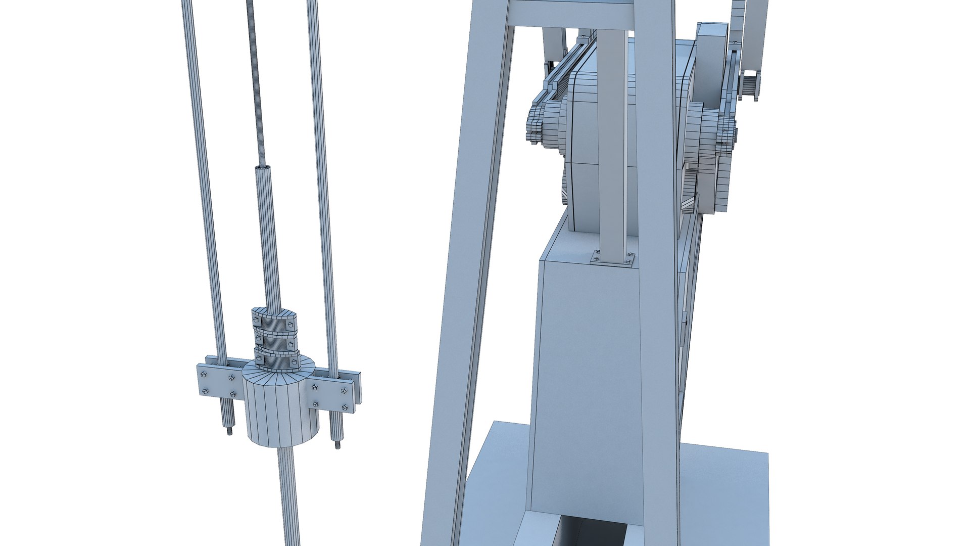 Oil Platform and Oil Pump model TurboSquid 2053272