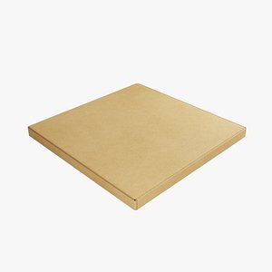12-inch Kraft Paper Pizza Box 3D