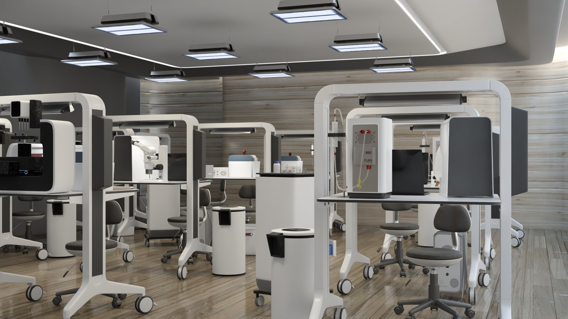 Scientific Laboratory Classroom Full 3D Model - TurboSquid 2431259