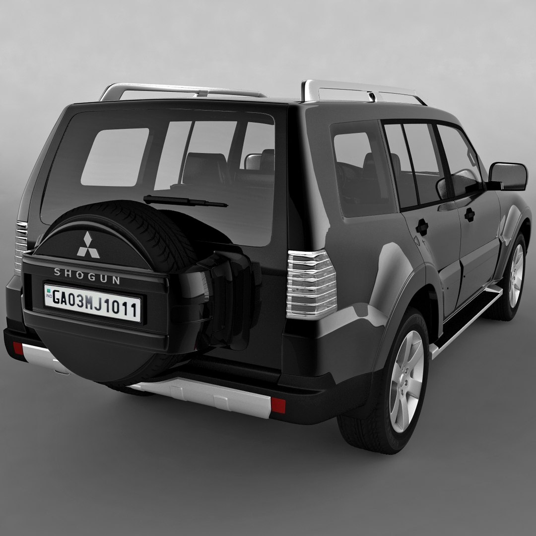 mitsubishi shogun 3d model