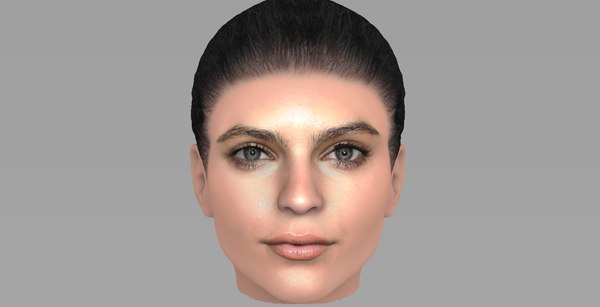 3D woman head