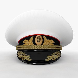 captain hat cap 3D