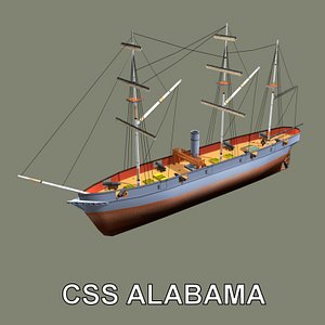 3ds max confederate ship