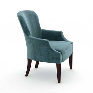 custom blue velvet wingback model