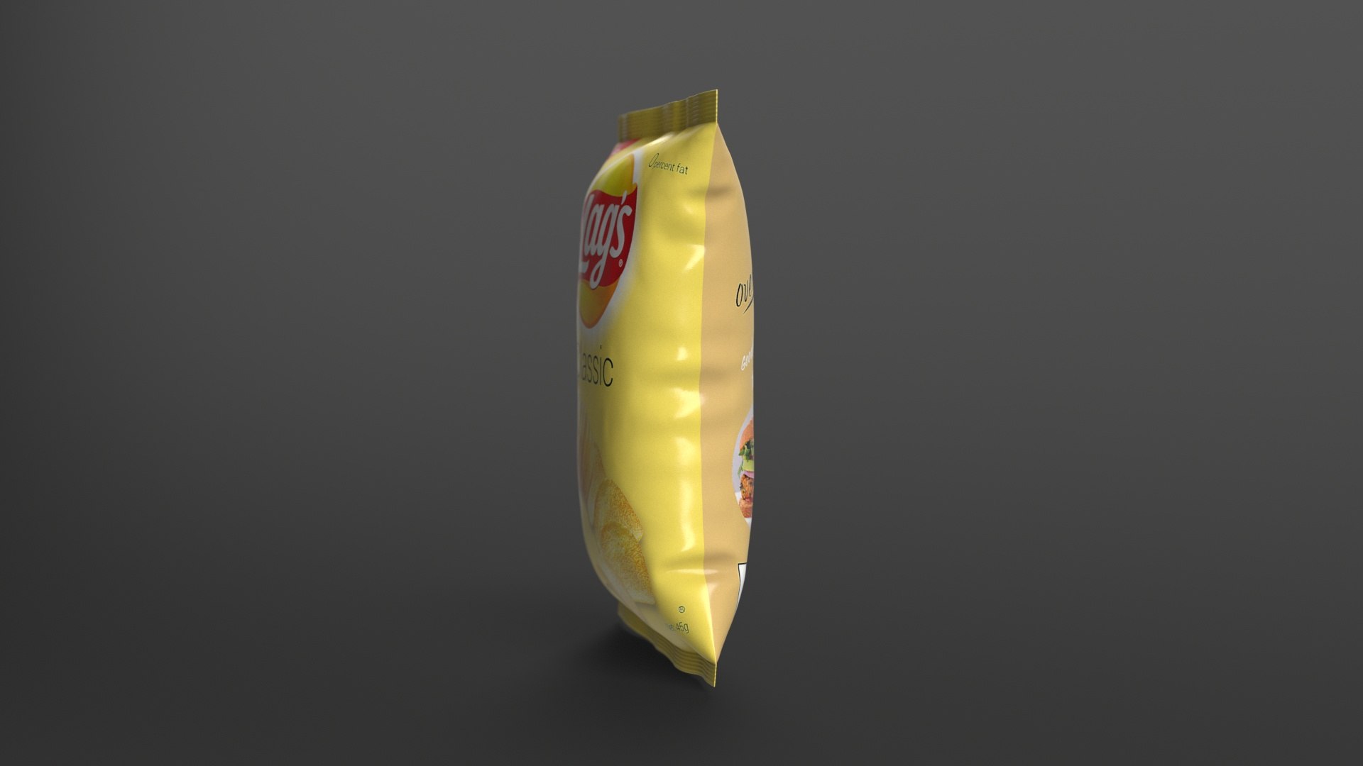 3D Chips Bag Packet - TurboSquid 2205855