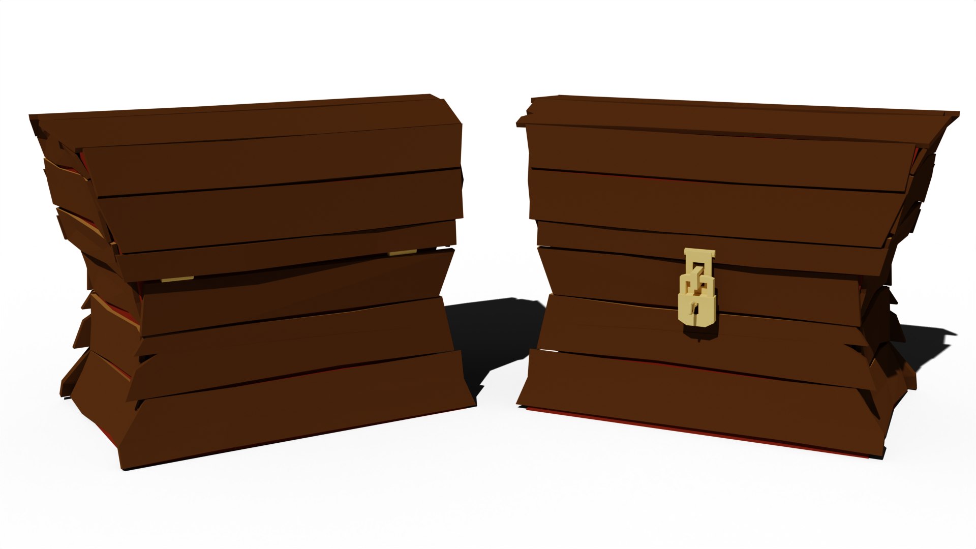 Chest Low Poly Ready For Game Model - TurboSquid 2126253