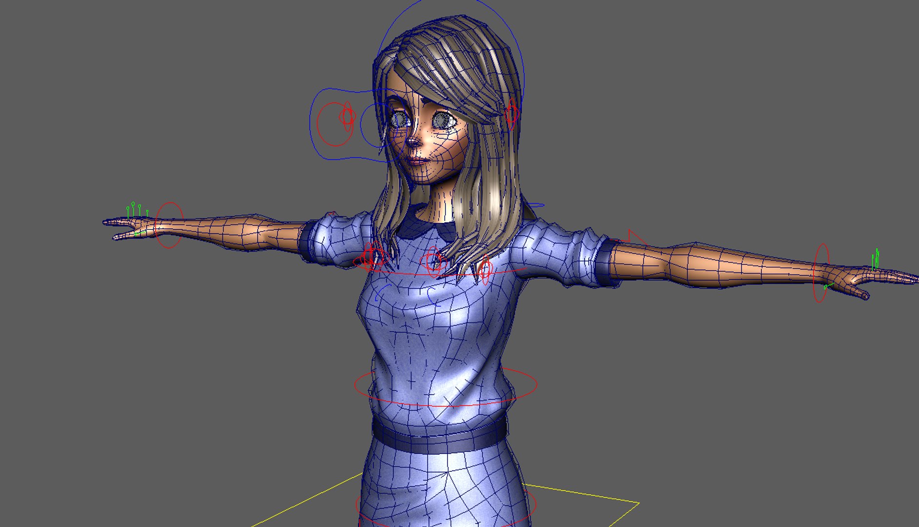 Cute Girl Character 3d Model Turbosquid 1203725