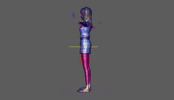 Cute Girl Character 3d Model Turbosquid 1203725