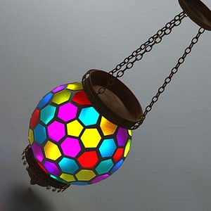 antique lamp 04 3d model