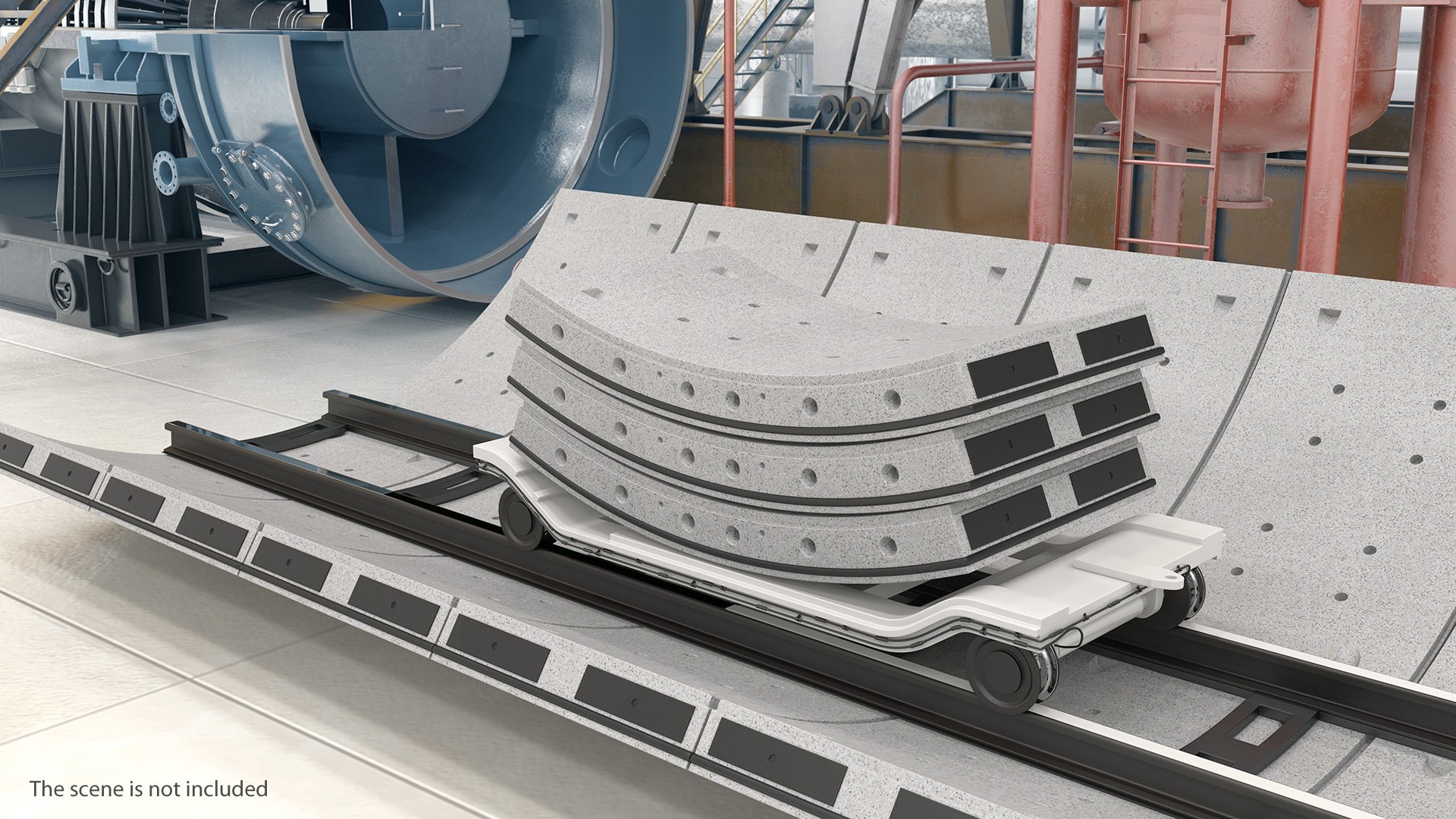 Concrete Tunnel Rails Trolley 3D Model - TurboSquid 1434234