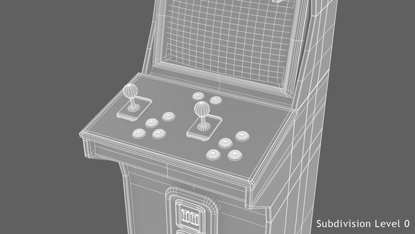 3D 80s retro arcade cabinet model - TurboSquid 1436547