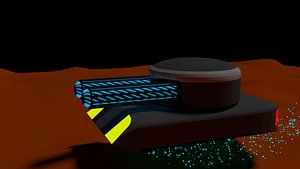 Low Polly scifi tank