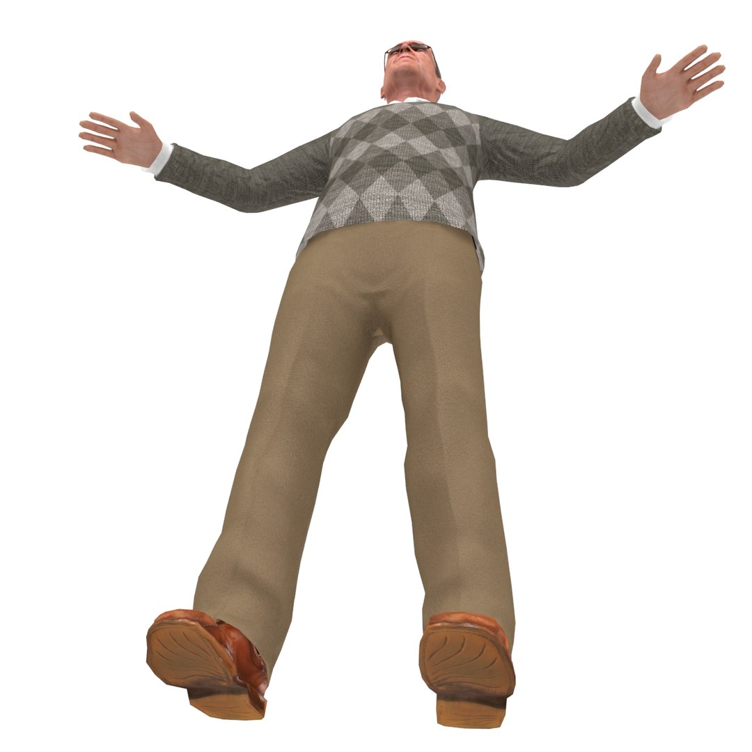 Rigged old man 3D model - TurboSquid 1293874