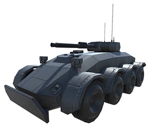 Low Poly Scifi APC 2