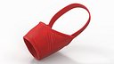 Nylon Dog Muzzle Red