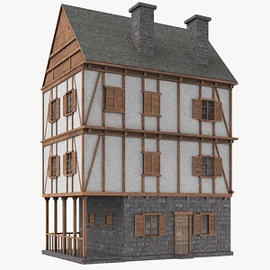real medieval house 3D model