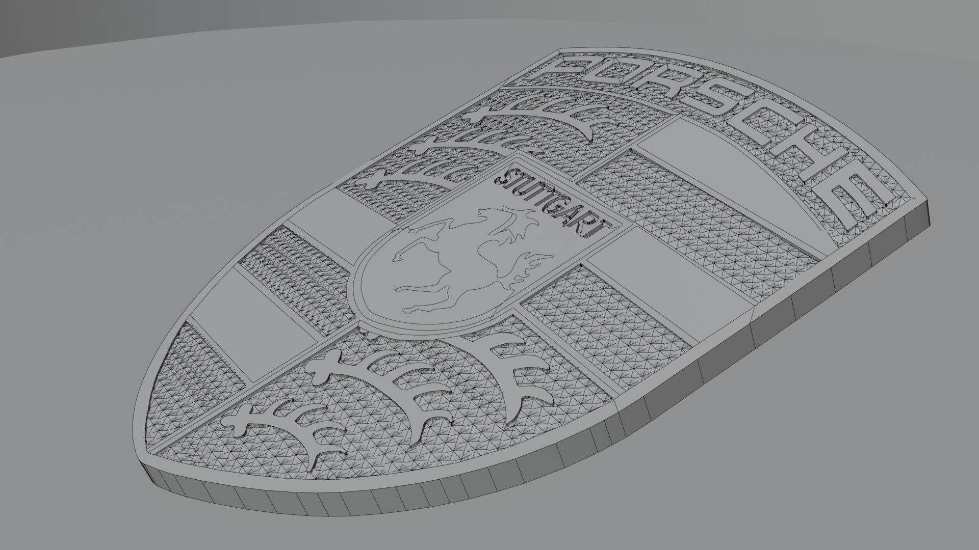 3D model Emblem Porsche - TurboSquid 2175340