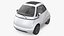 Véhicule urbain électrique compact Microlino blanc riggé pour Maya