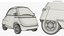 Véhicule urbain électrique compact Microlino blanc riggé pour Maya