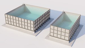 process water tank 3D model