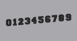 3D model Numbers