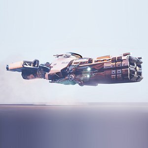 3D 3D Hover Bike for Sci-fi Police Vehicle