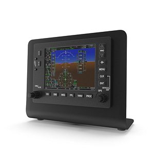 GPS for Flight Simulators PBR 3D model