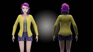 Blender 3D Female Character Modeling For Animation and Game - Blender 2.7x - Kelly