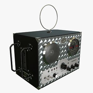 Field Radio Spirit Of St Louis Black Low Poly