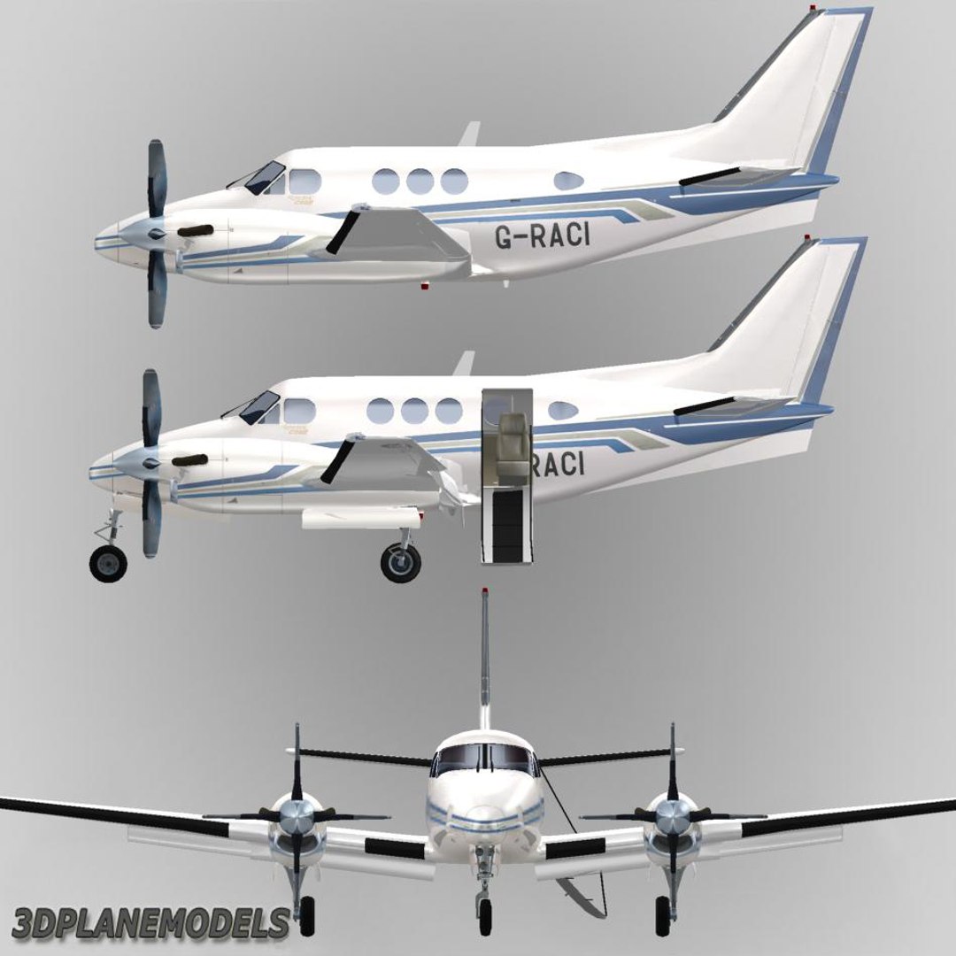 beechcraft c90 king air dxf