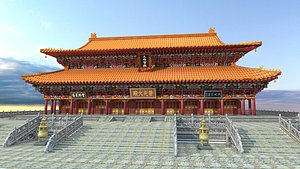ancient chinese building 3D