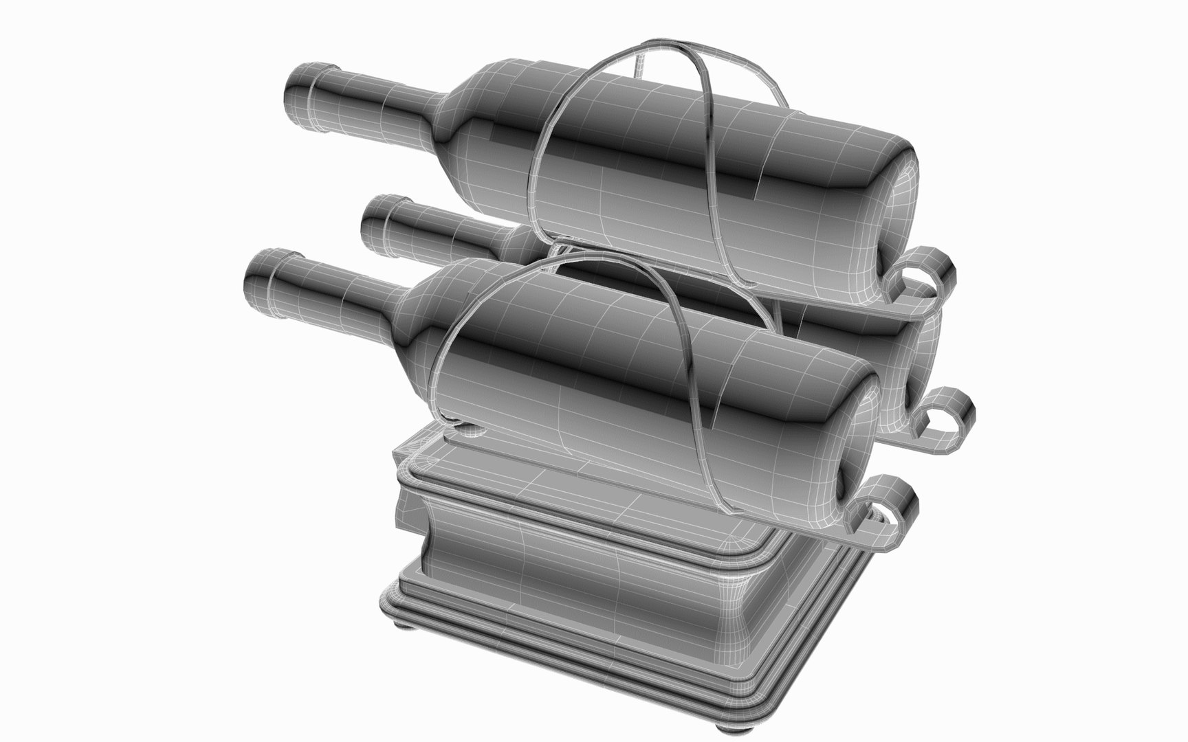 3 Wine Bottle Holder 3D model https://p.turbosquid.com/ts-thumb/hB/Mvl0Hk/MU/3bottleholder_11/png/1620831720/1920x1080/fit_q87/040bb724699725e9ed78317a6243f2603cf4f320/3bottleholder_11.jpg