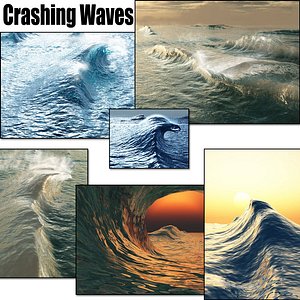 3d model crashing waves vue
