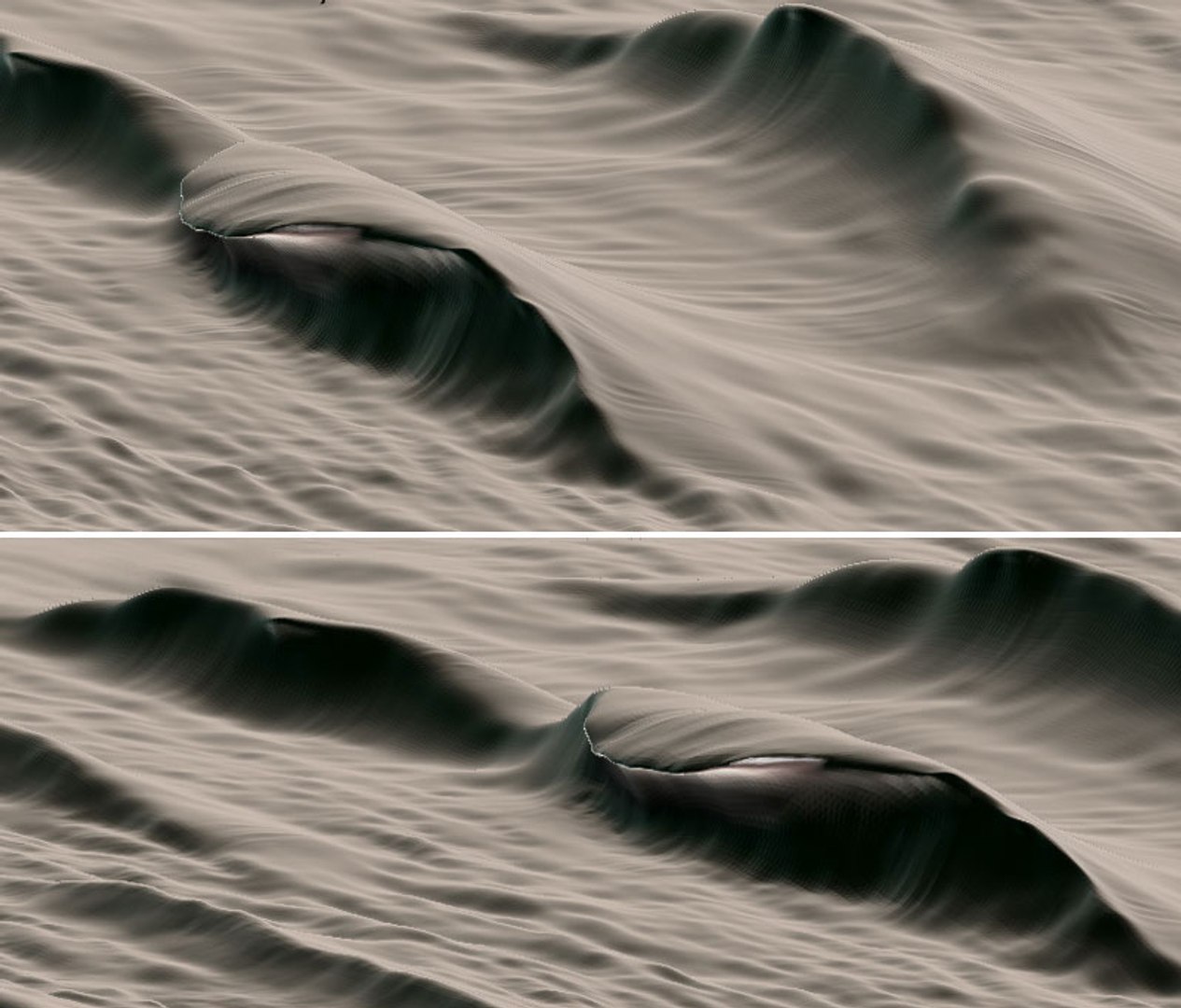 3d Model Crashing Waves Vue