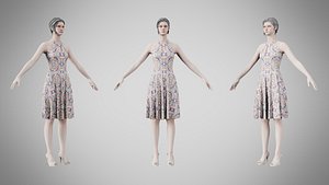 3D Dress 23 Whimsical Loop Mosaic