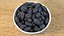Bowl of Black Dry Raisins