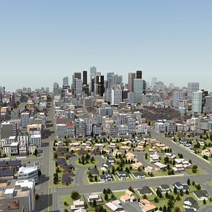 3D Game CityMetropolis model