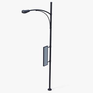 3D Street Light Black model