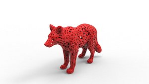3D Civet Voronoi Style model
