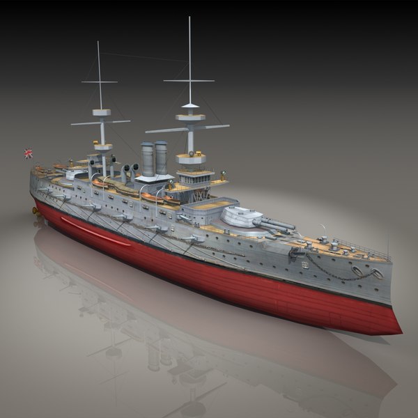 HMS Majestic 1895 Guerra Mundial 1 Dreadnought Bat Modelo 3D ...
