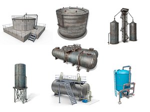 3D Industrial tanks