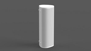 Ultra Portable Smart Speaker White 3D