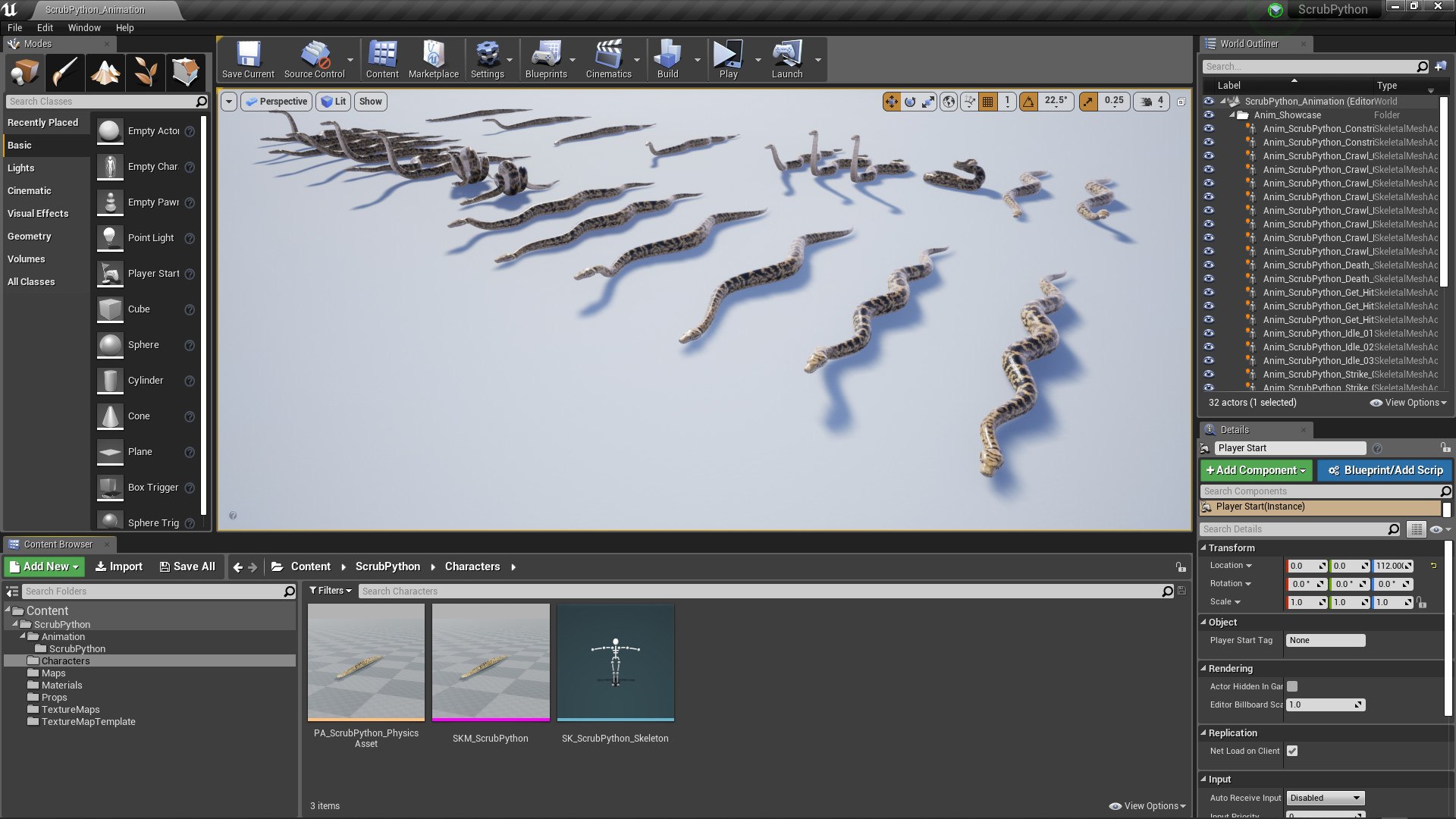 3D Animated Scrub Python Model - TurboSquid 1950276